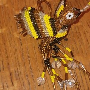Beaded Insect Brooch